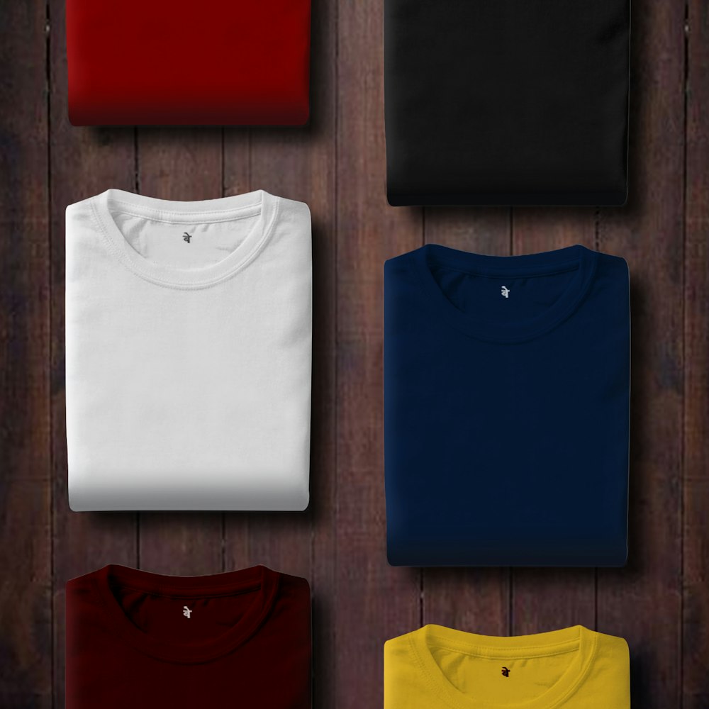 Folded breathable practice t-shirts